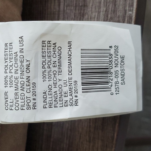 Faux Suede Throw Pillow - Picture 4 of 4